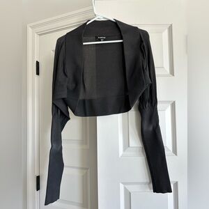 Bebe shrug dark charcoal - like new M/L